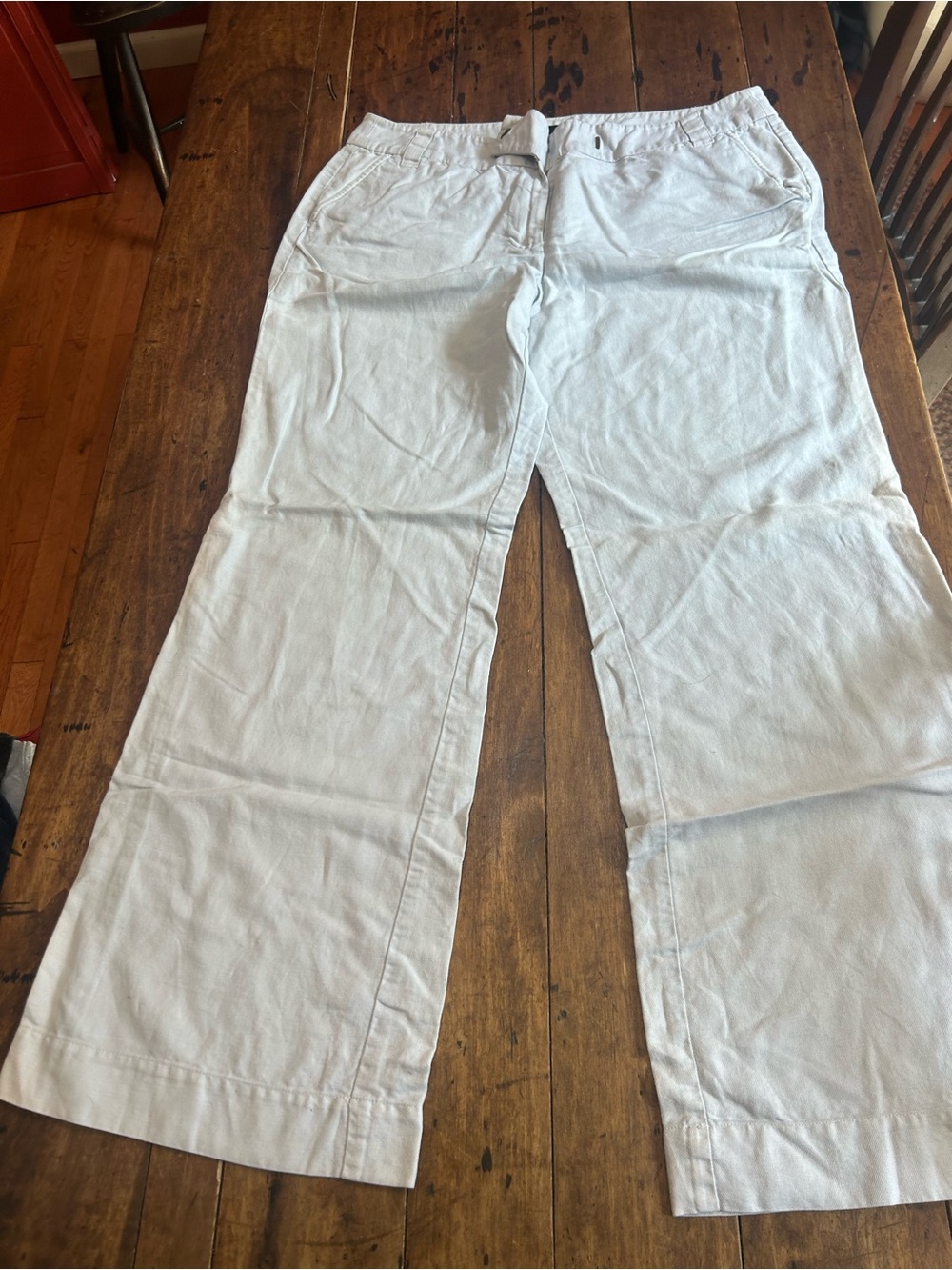 J. Crew white favorite fit pants